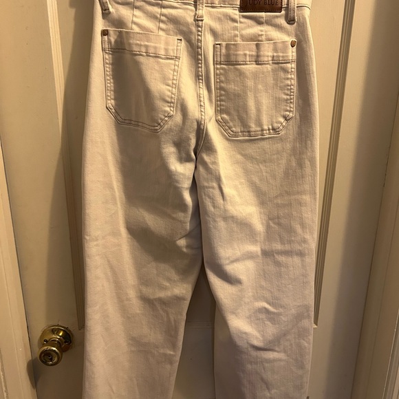 Judy Blue Wide Leg Ecru Crop Women’s size 5/27 - Picture 5 of 7